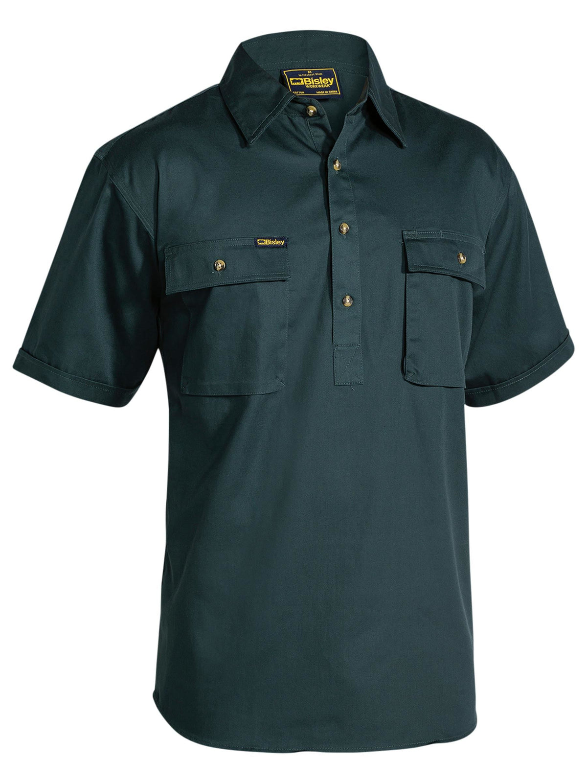 BSC1433 Closed Front Cotton Drill Shirt