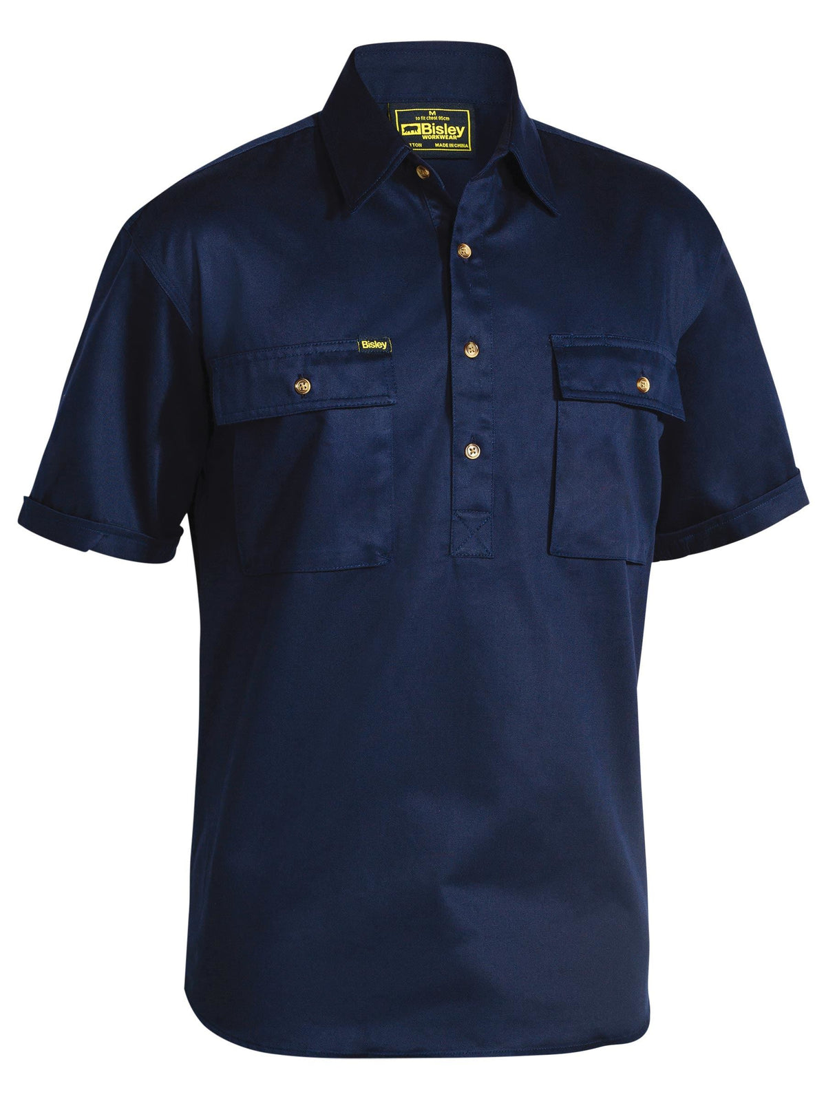 BSC1433 Closed Front Cotton Drill Shirt