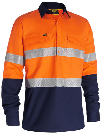 BSC6415T X Airflow™ Closed Front Taped Hi Vis Ripstop Shirt