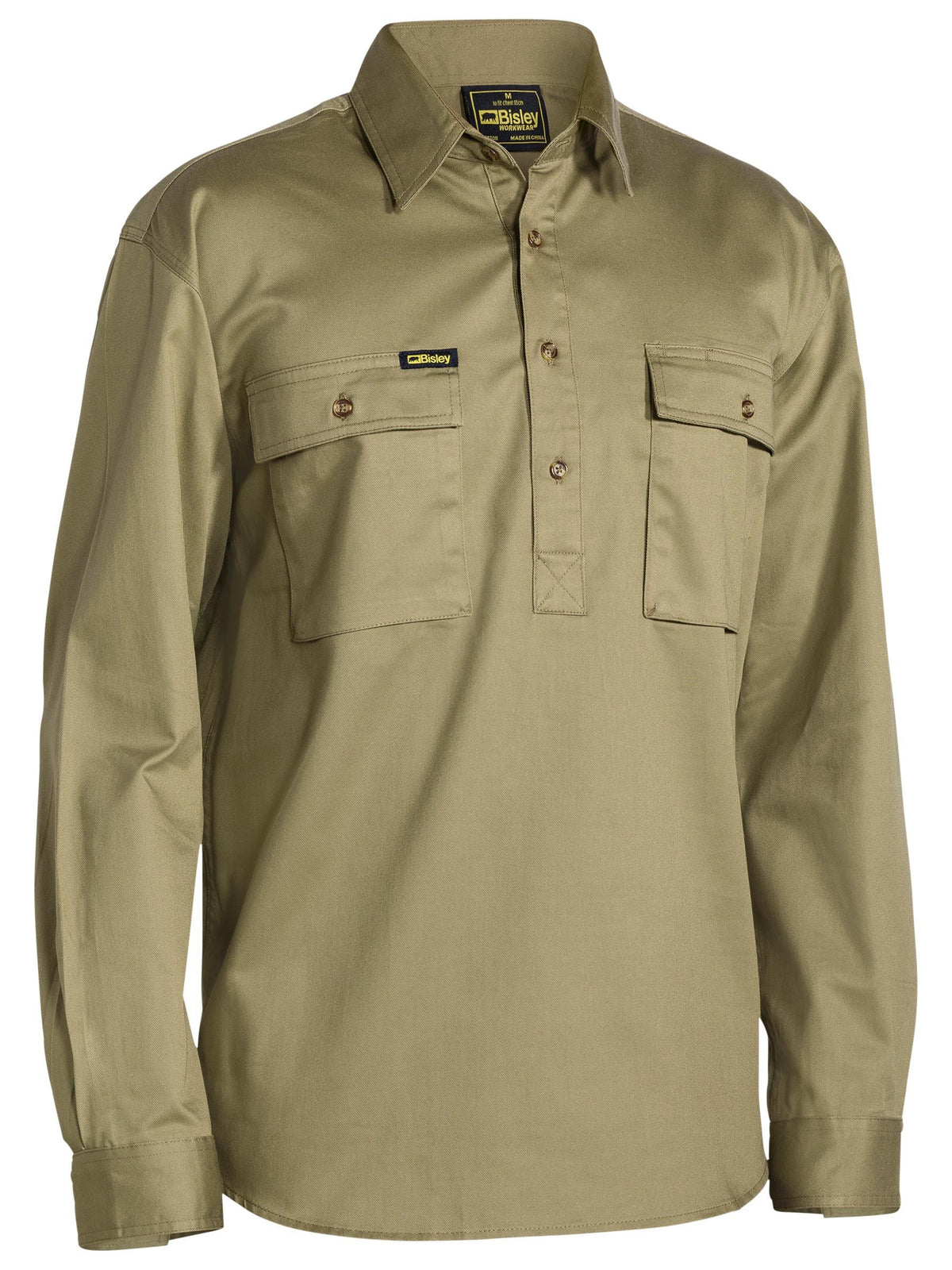 BSC6433 Closed Front Cotton Drill Shirt