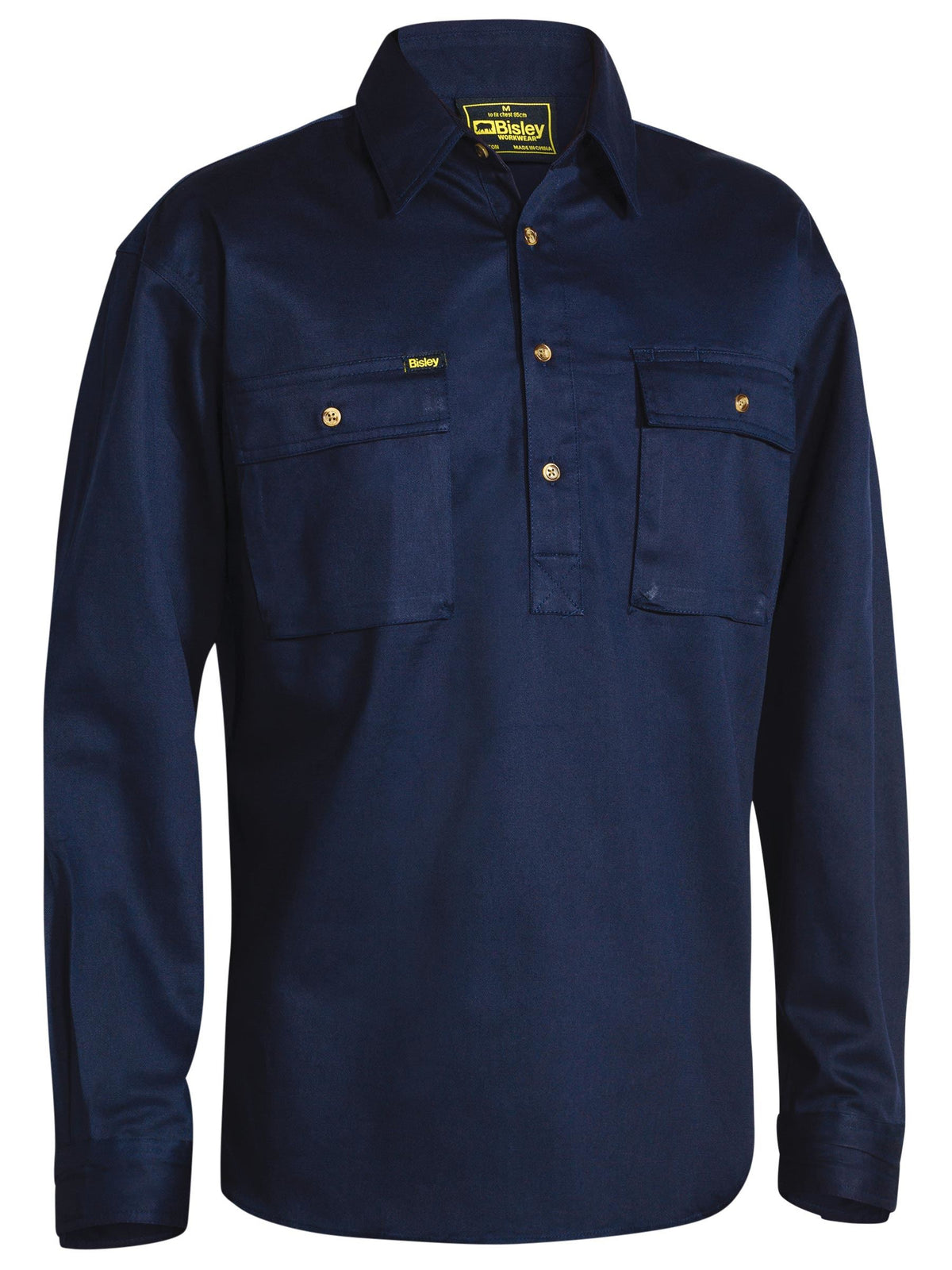 BSC6433 Closed Front Cotton Drill Shirt