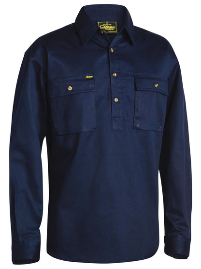 BSC6433 Closed Front Cotton Drill Shirt