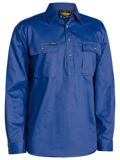 BSC6433 Closed Front Cotton Drill Shirt