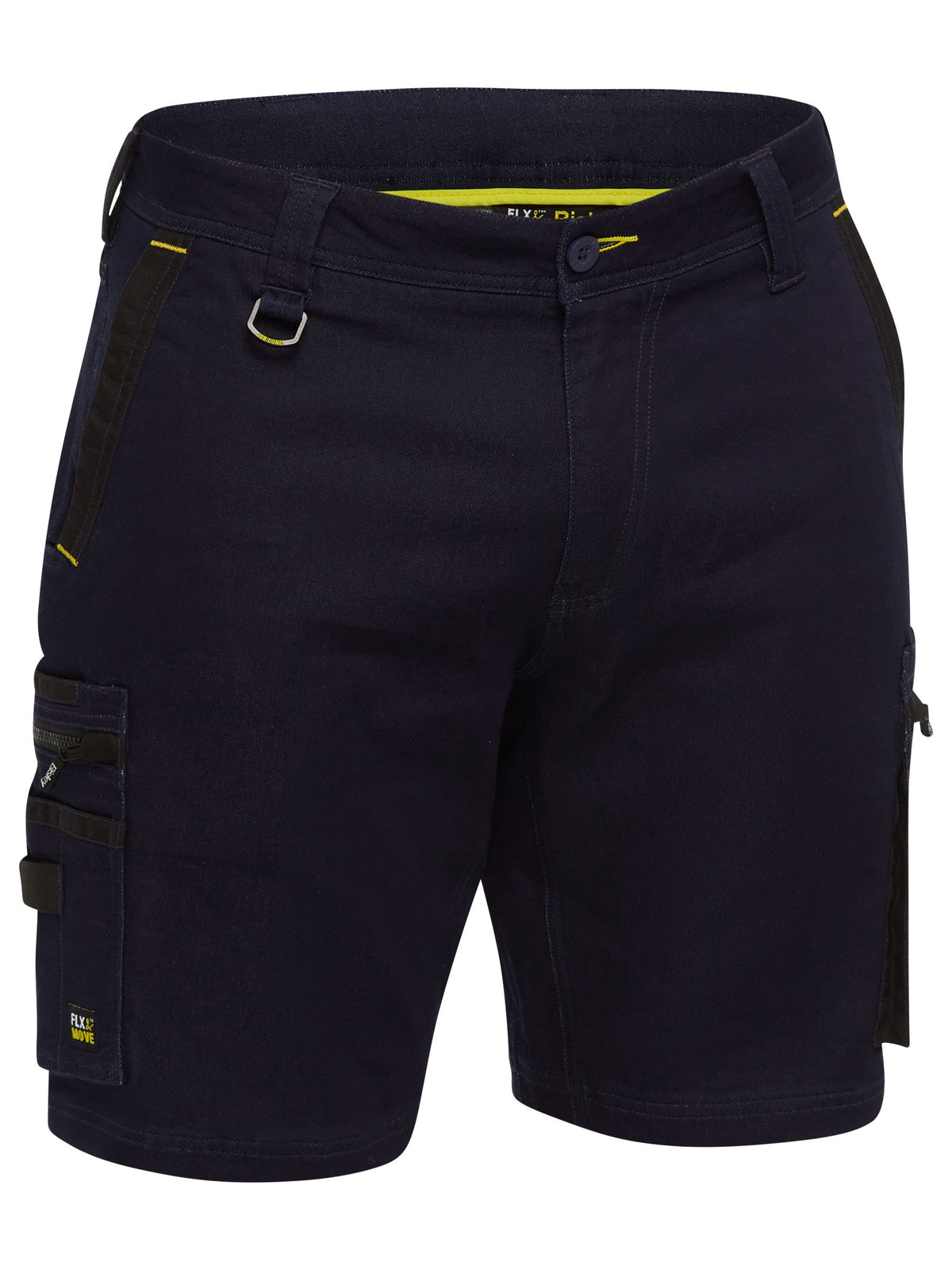 BSHC1335 Flx and Move™ Stretch Denim Zip Cargo Shorts