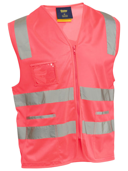 BV0341T Taped Hi Vis Safety Zip Vest