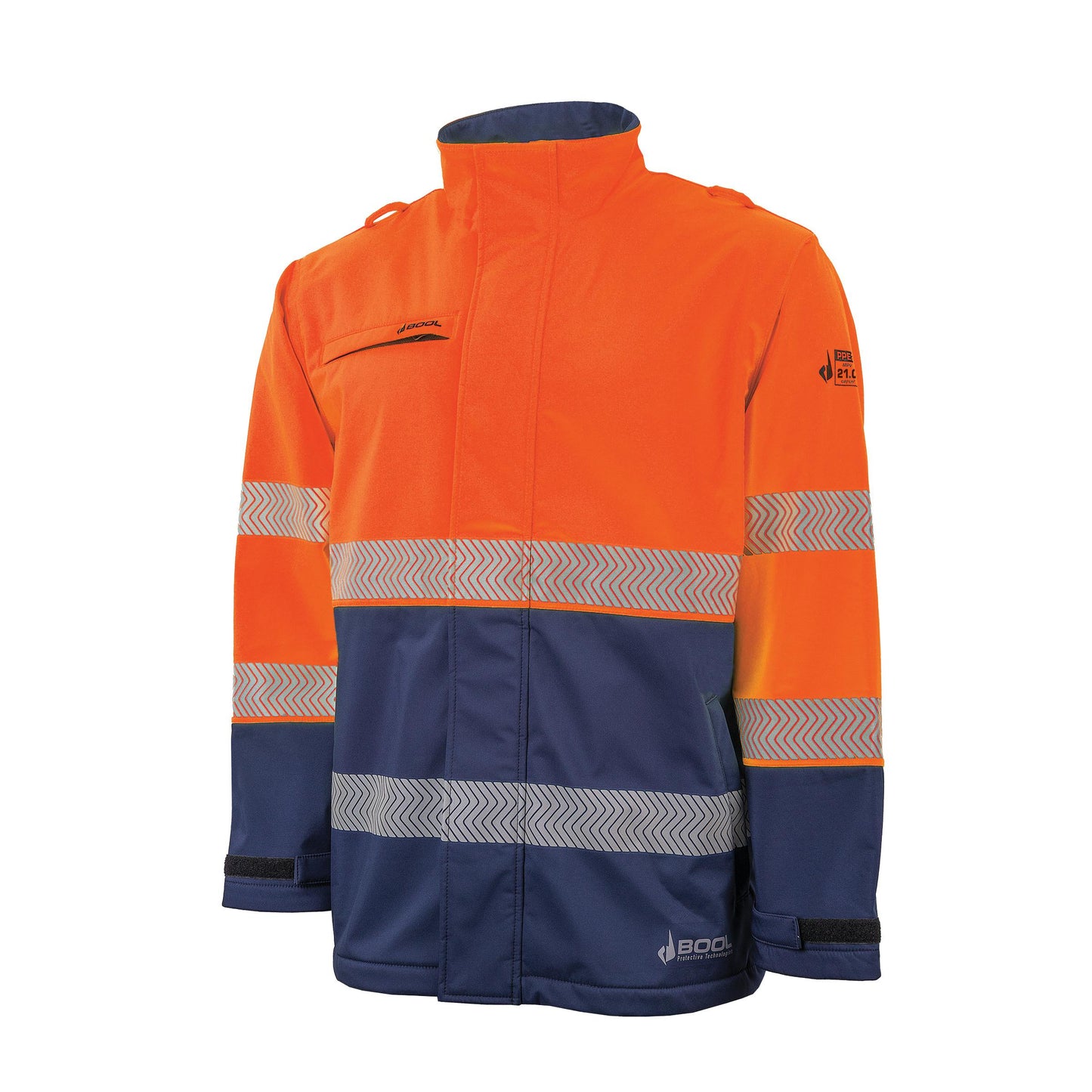 BW2305T8 Hi-Vis PPE 2 Softshell Jacket with Segmented FR Tape