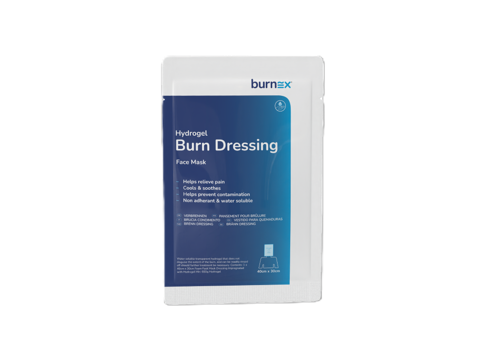 ESAPHARRM BXDFM Burnex Burn Hydrogel Face Mask Dressing 30cm x 40cm