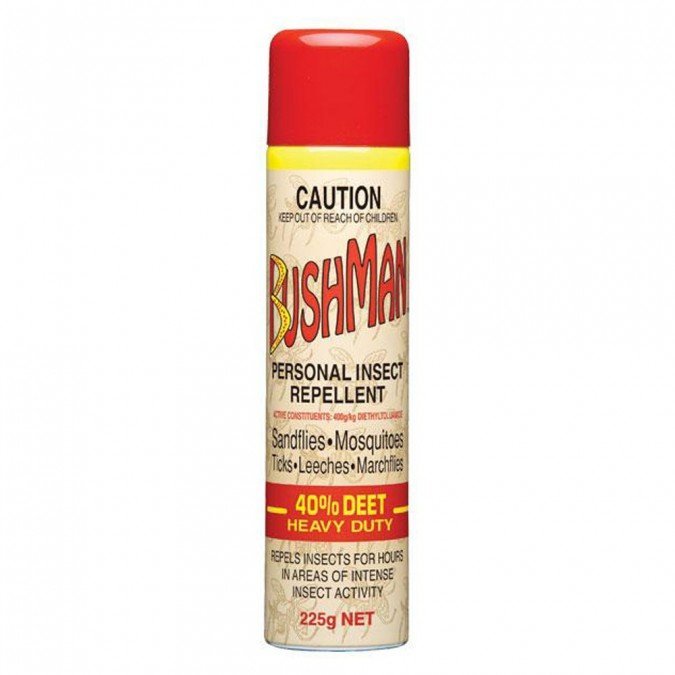 JUNO LABORATORIES 843722 Bushman 40% DEET Heavy Duty Aerosol, Tan/Red, 225g