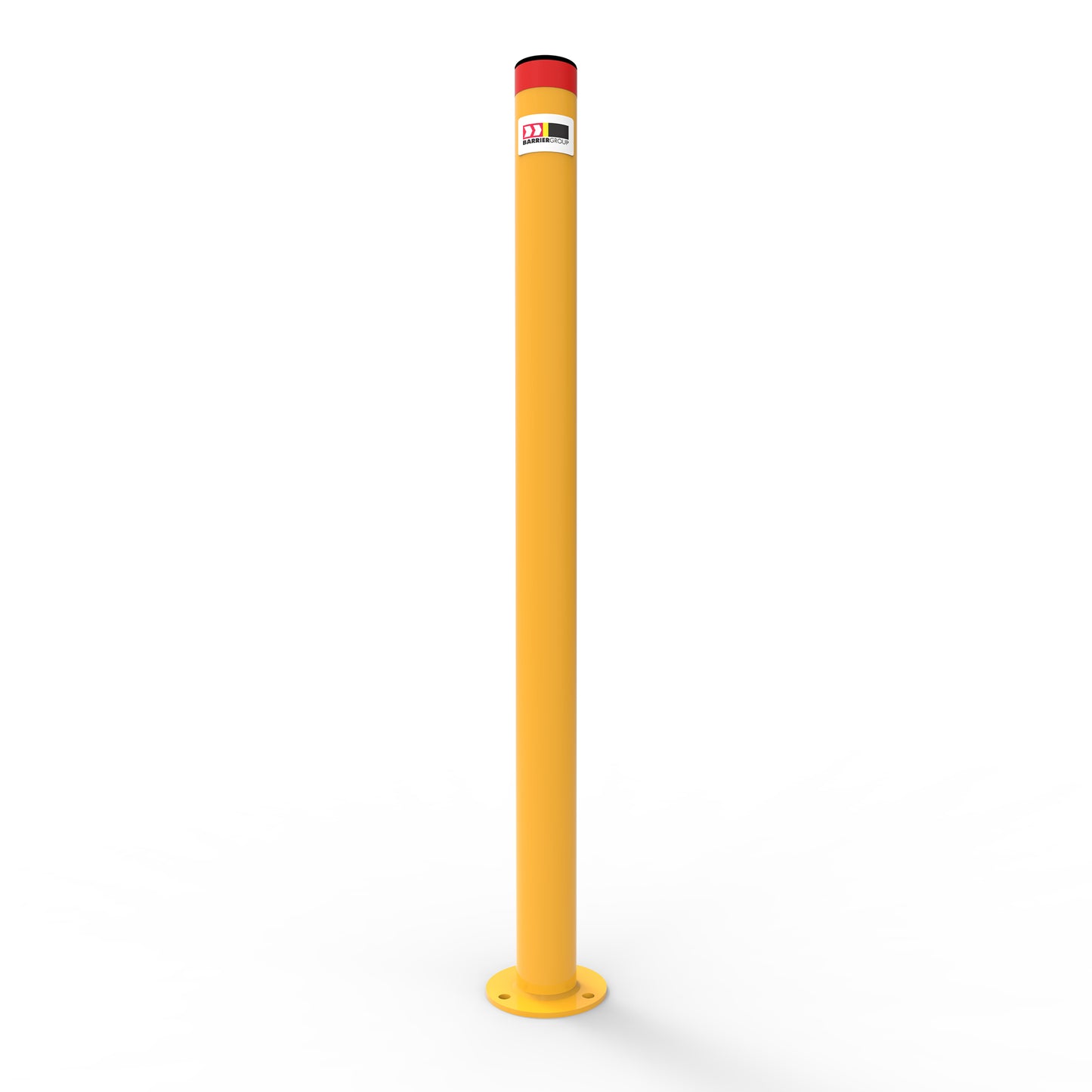 Bollard 60mm Surface Mounted Compliance Powder Coated Yellow