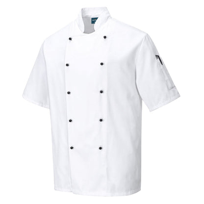Portwest Chef's Kent Jacket S/S in White
