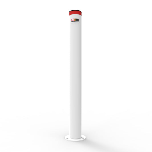 Bollard 90mm Surface Mounted Compliance Powder Coated White