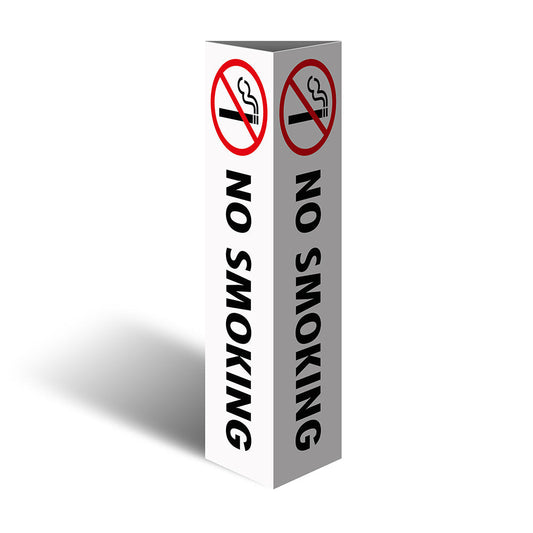 Max Global Products CBC1009 Three Sided Bollard Cover Surround, No Smoking (With Picto)