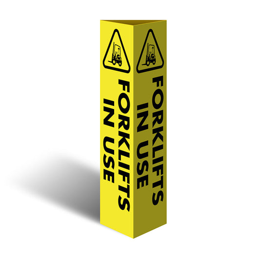 Max Global Products CBC1015 Three Sided Bollard Cover Surround, Forklifts In Use