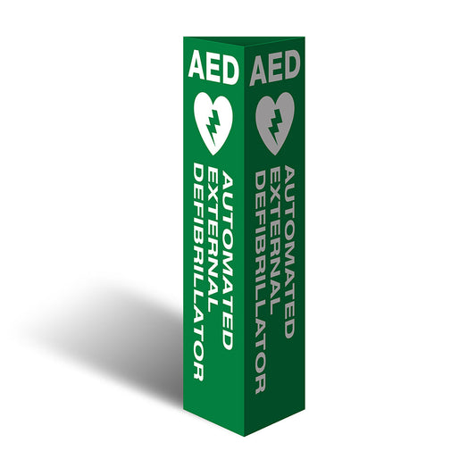 Max Global Products CBC1018 Three Sided Bollard Cover Surround, AED Automated External Defibrillator