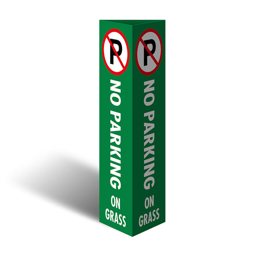 Max Global Products CBC1031 Three Sided Bollard Cover Surround, No Parking On Grass