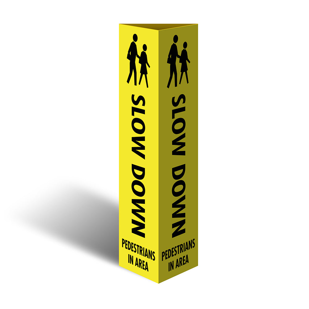 Max Global Products CBC1032 Three Sided Bollard Cover Surround, Slow Down Pedestrians In Area