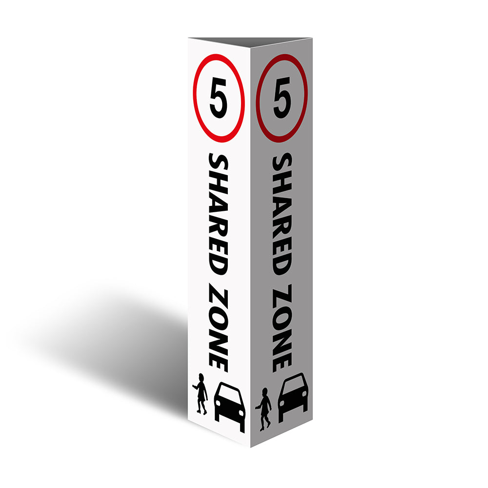 Max Global Products CBC1036 Three Sided Bollard Cover Surround, 5km Shared Zone