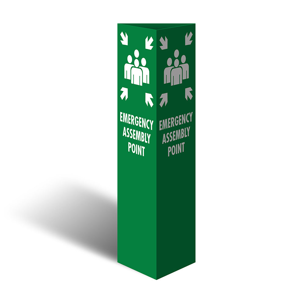 Max Global Products CBC1043 Three Sided Bollard Cover Surround, Emergency Assembly Point