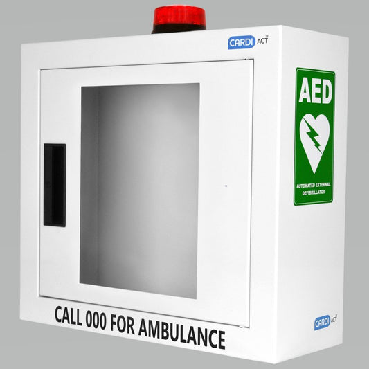 AERO HEALTHCARE CC-50 CardiAct AED Wall Cabinet Alarmed with Strobe