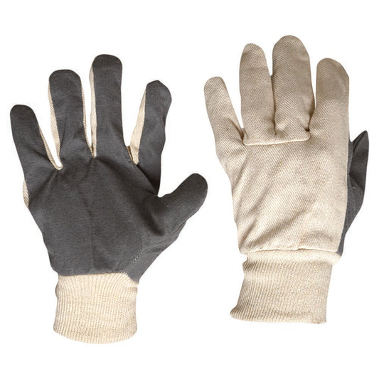 Pro Choice Safety Gear Cotton Drill Vinyl Palm Gloves Large