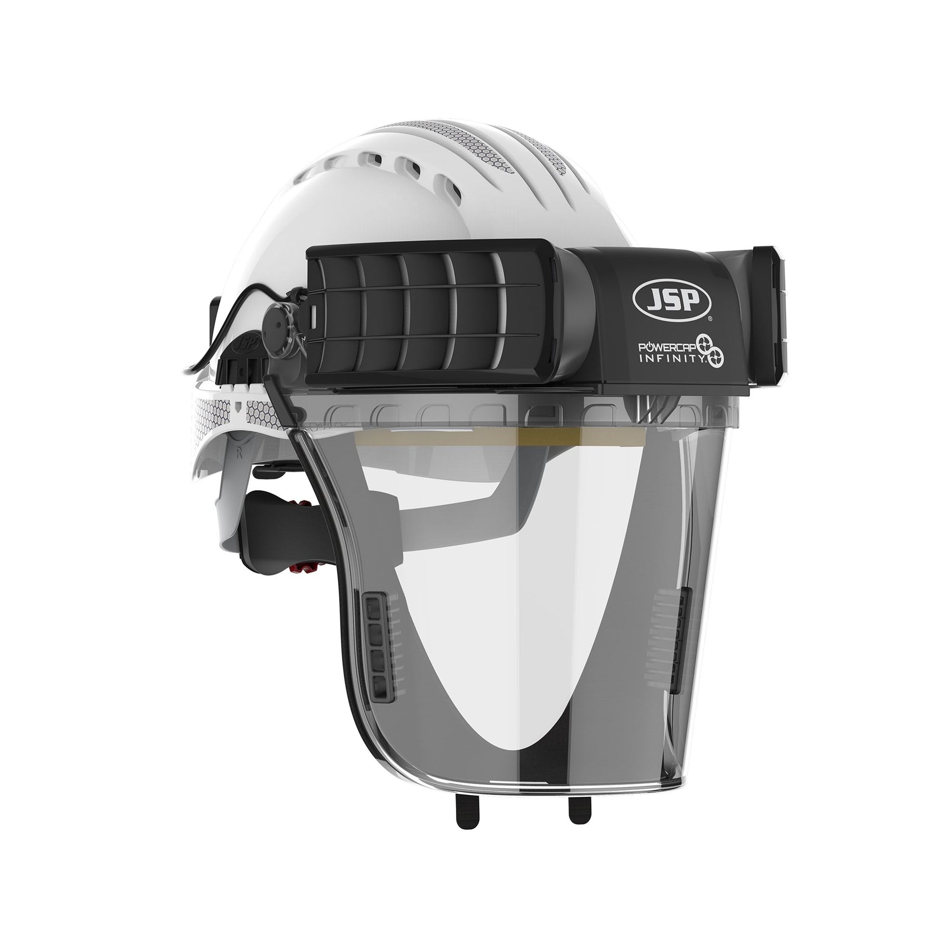 JSP Safety Powercap Infinity PAPR Respirator with White Helmet