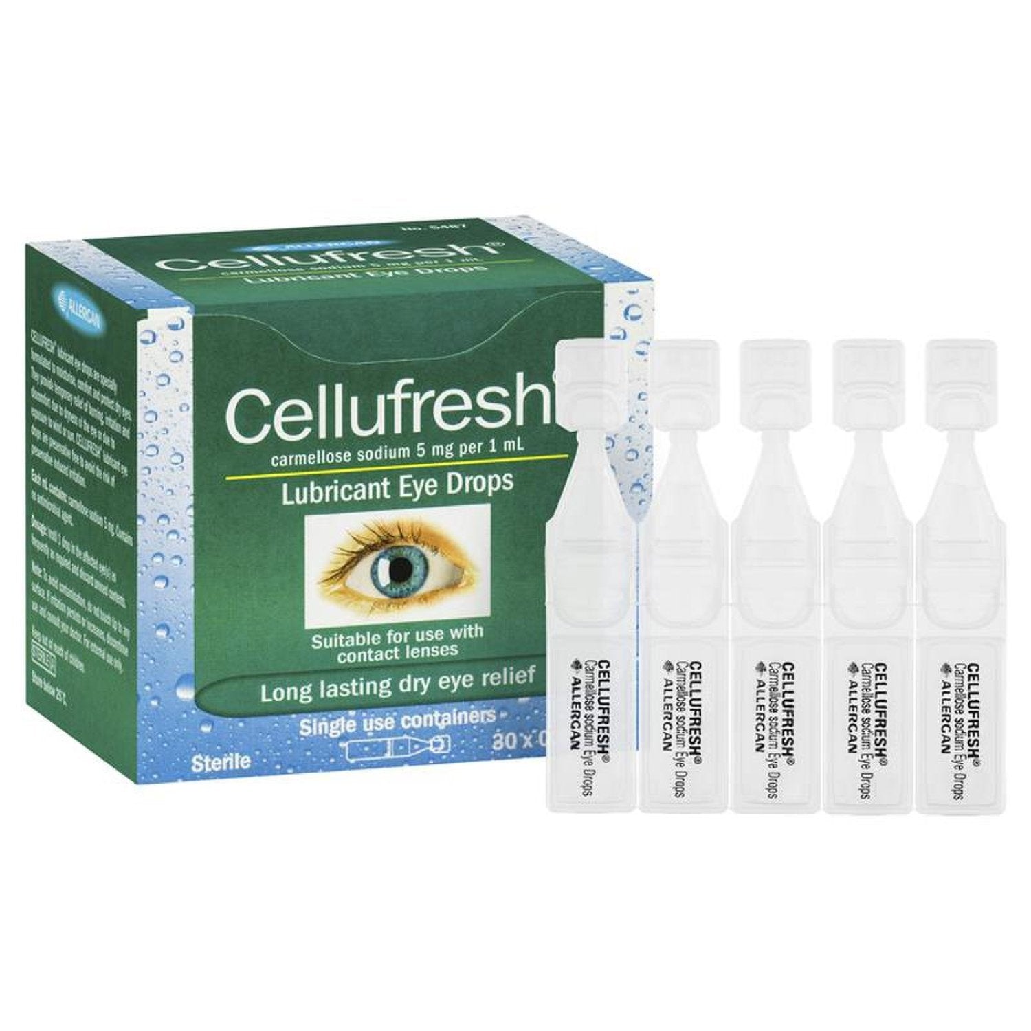 ABBVIE CF30 Cellufresh Lubricating Eye Drops 0.4mL x 30 Vials