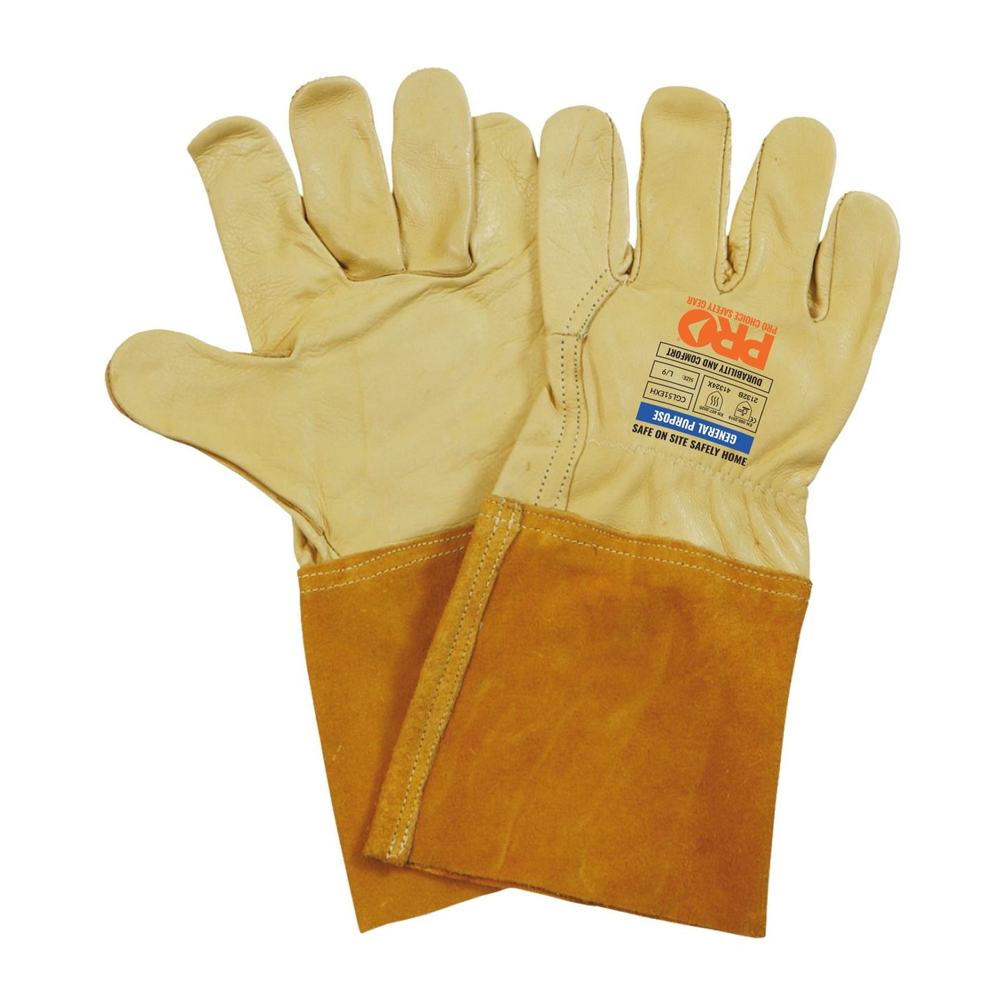 Pro Choice Safety Gear Cow Grain Rigger with Extended Cuff