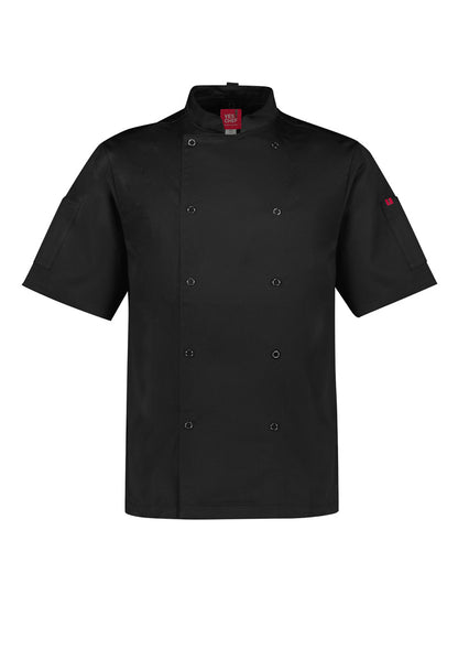 BizCollection CH232MS Mens Zest Short Sleeve Chef Jacket