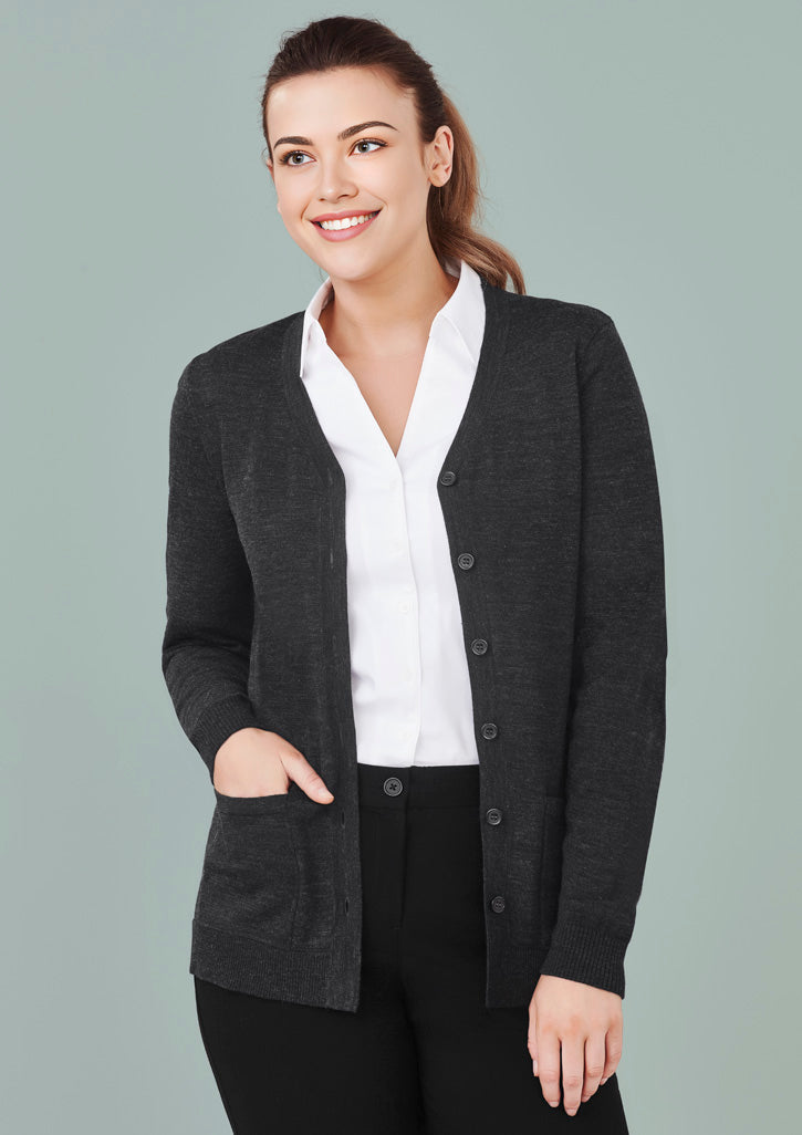 BizCare CK045LC Womens Button Front Knit Cardigan