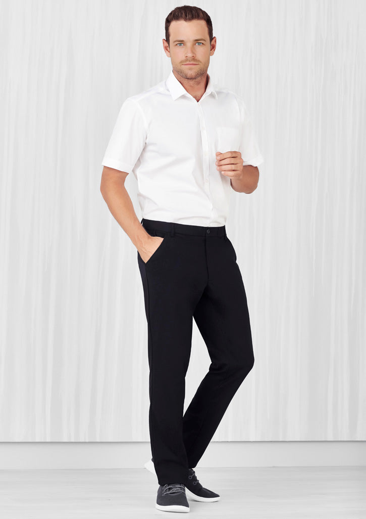 BizCare CL958ML Mens Comfort Waist Flat Front Pant