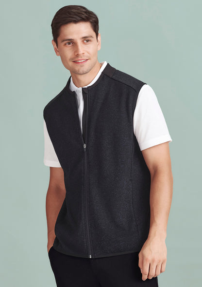 BizCare CO343MV Mens Nova Zip Front Vest