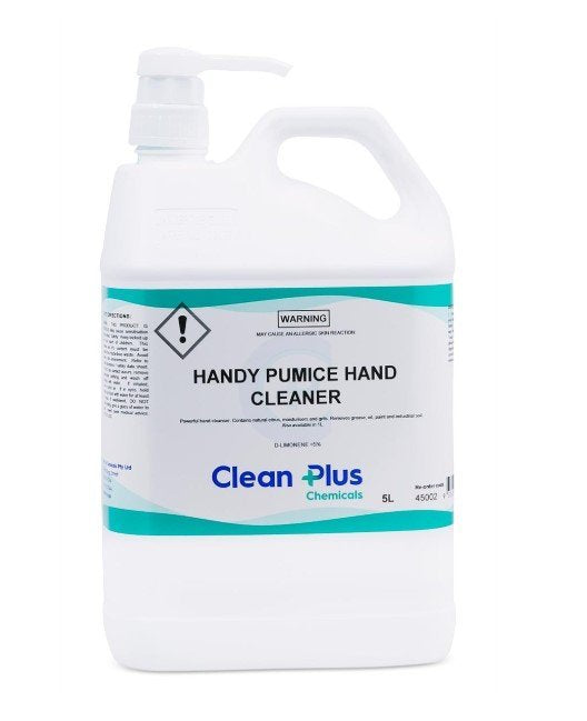 CLEAN PLUS DETERGENTS CP45002 Handy Citrus Pumice Hand Cleaner with Pump 5L