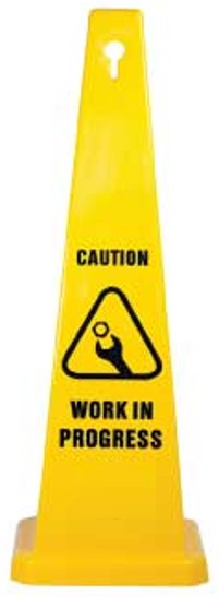Max Global Products CS1014 Safety Cone, Caution Work In Progress Sign