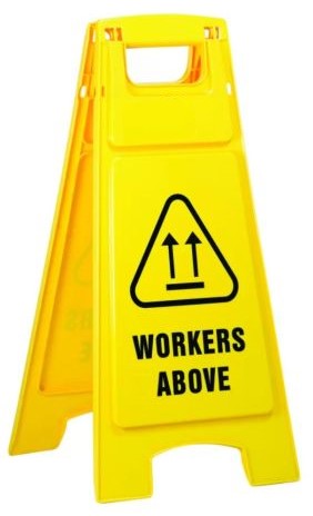 Max Global Products CS1026 Plastic Sign Stand, , Workers Above