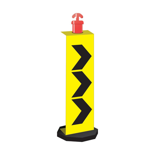 Max Global Products CS3002 Bollard Sign, Chevron (Right)