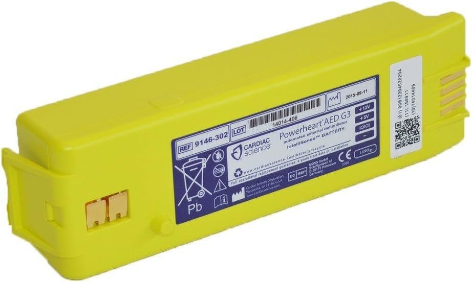 CARDIAC SCIENCE CS9146 Powerheart G3 Intellisense Lithium Battery Yellow