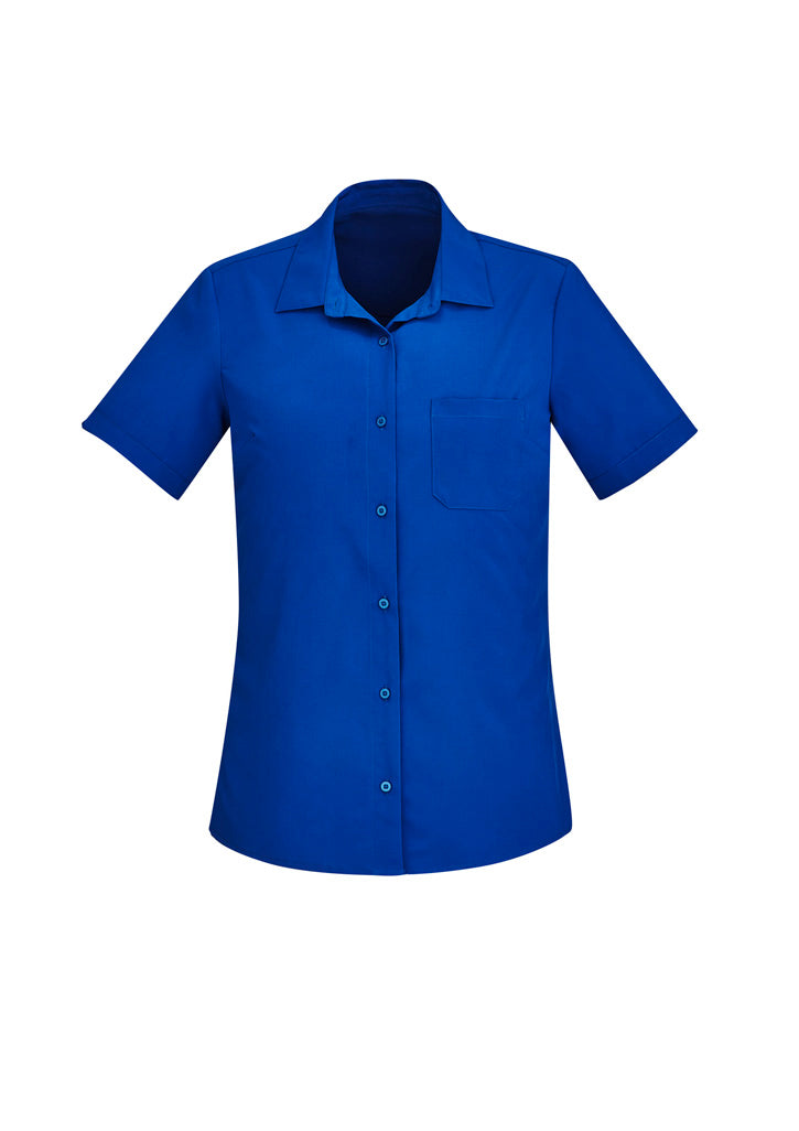BizCare CS947LS Womens Florence Plain Short Sleeve Shirt