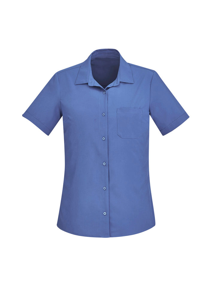 BizCare CS947LS Womens Florence Plain Short Sleeve Shirt