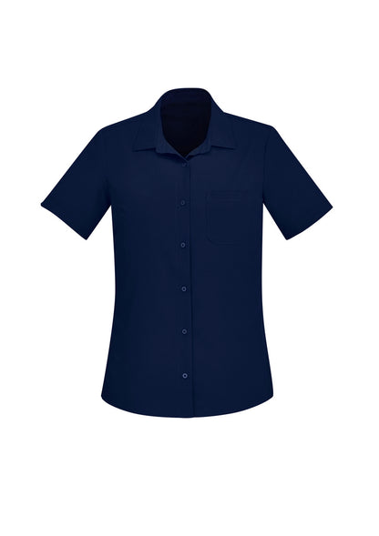 BizCare CS947LS Womens Florence Plain Short Sleeve Shirt