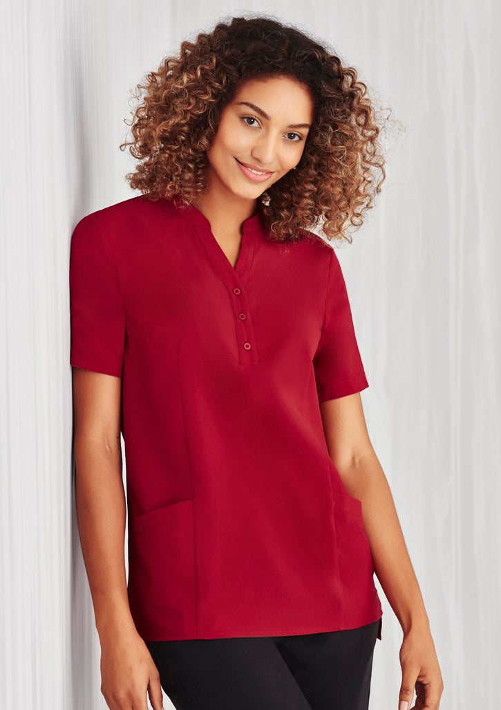 BizCare CS949LS Womens Florence Plain Tunic