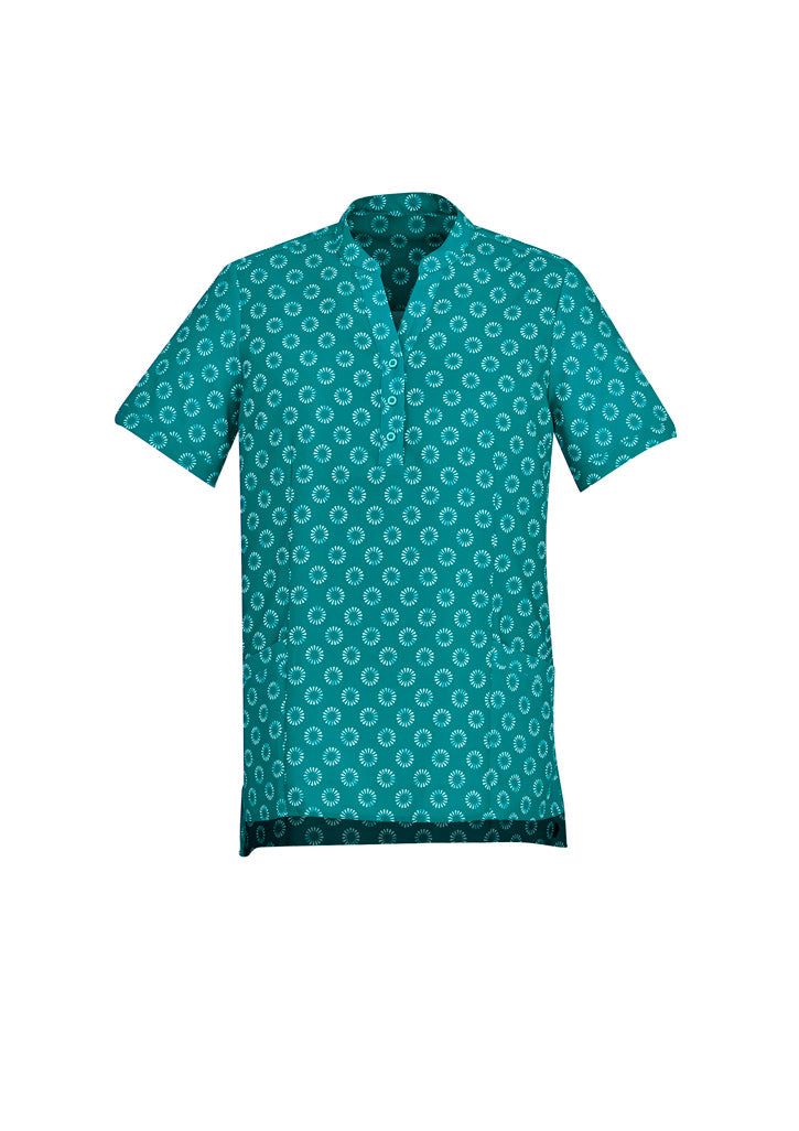 BizCare CS950LS Womens Florence Daisy Print Tunic