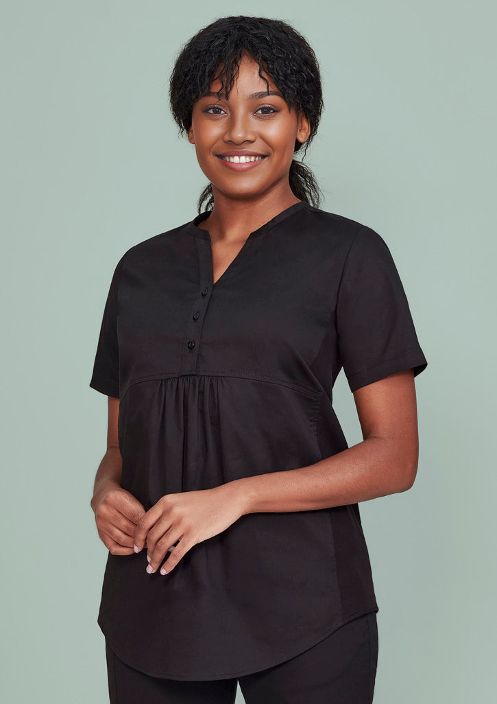 BizCare CST243LS Womens Rose Tunic Scrub Top