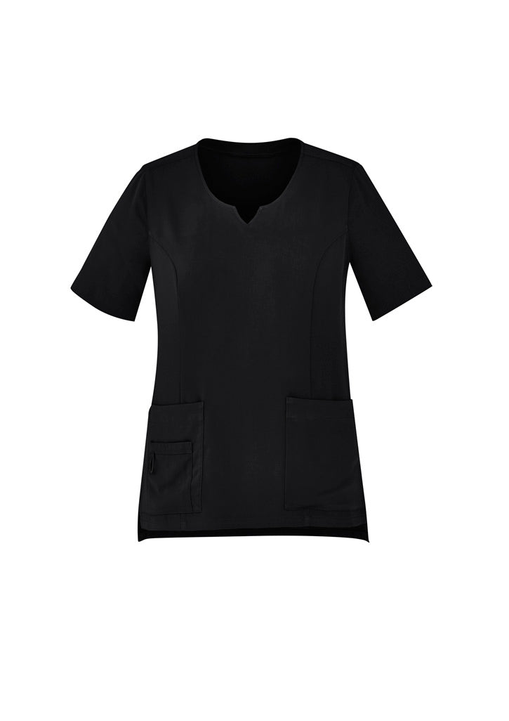 BizCare CST942LS Womens Avery Round Neck Scrub Top