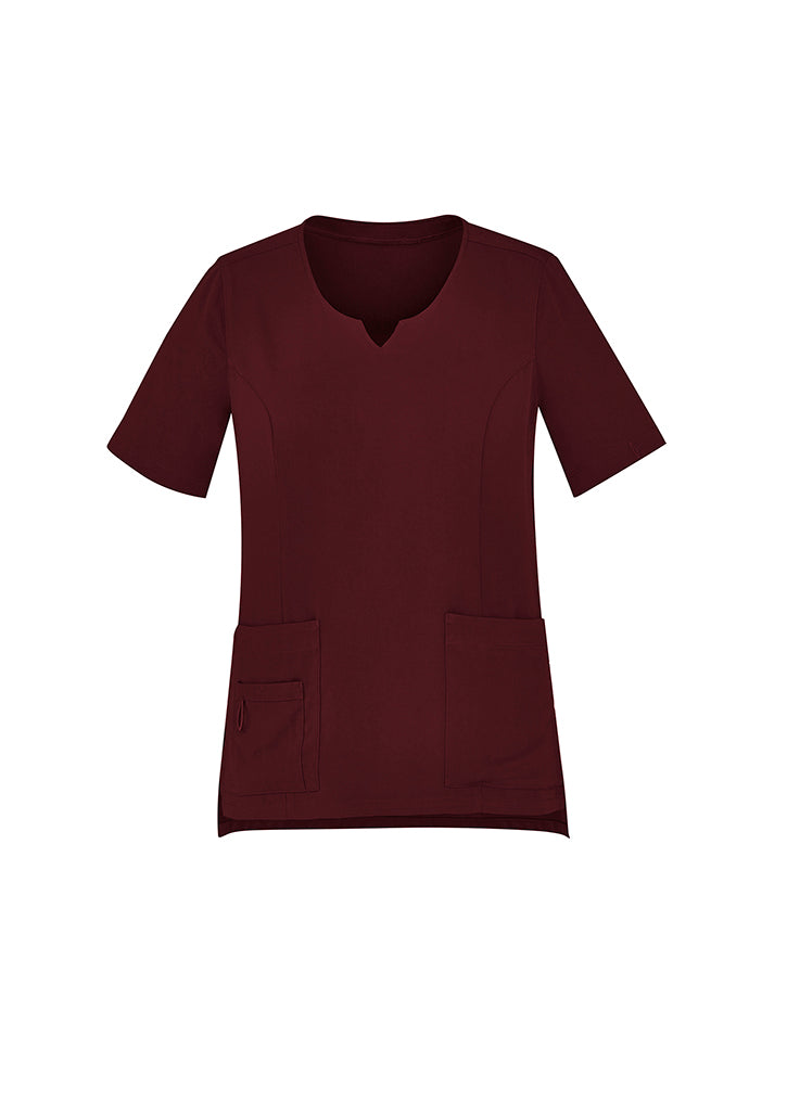 BizCare CST942LS Womens Avery Round Neck Scrub Top