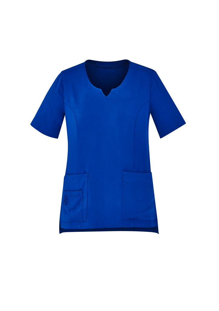 BizCare CST942LS Womens Avery Round Neck Scrub Top