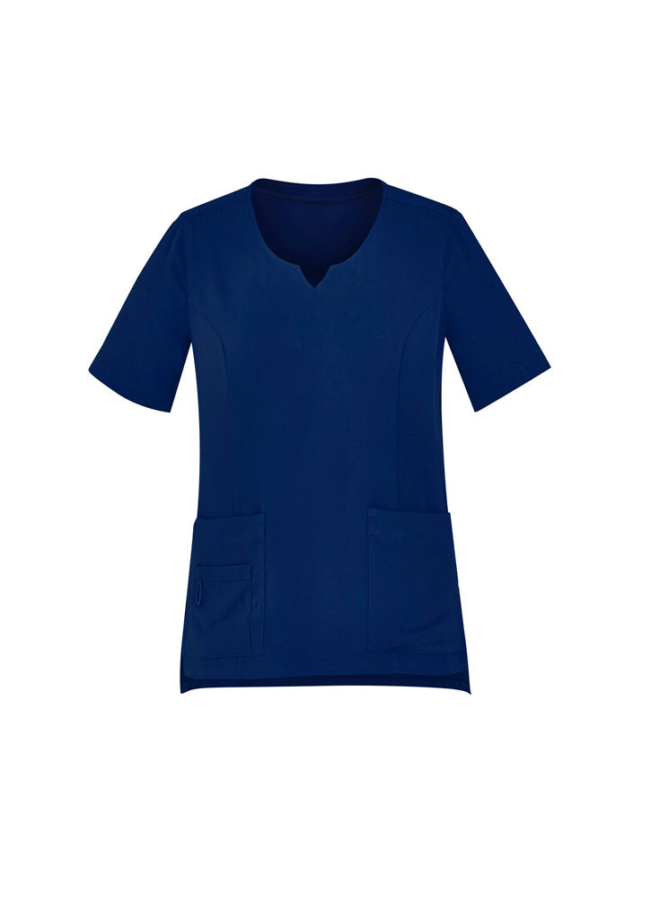 BizCare CST942LS Womens Avery Round Neck Scrub Top