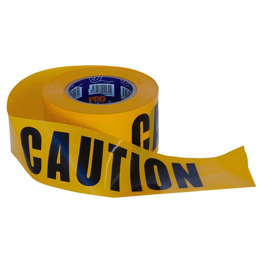 Pro Choice Safety Gear Barricade Tape - 100M X 75mm Caution Print