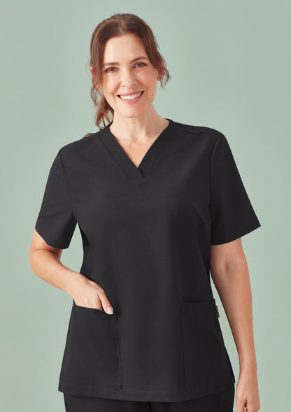 BizCare CU543LS Womens Pulse V-Neck Scrub Top