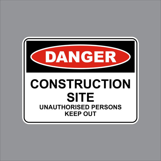17WIL0379 Wilcox Danger Construction Site Unauthorised Persons Keep Out