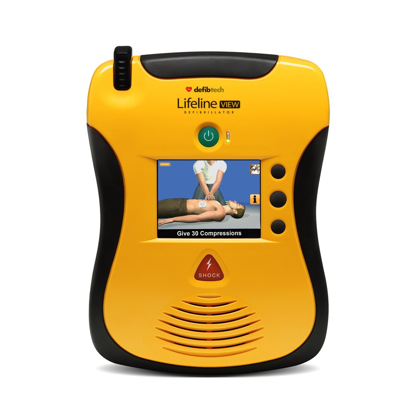 DEFIBTECH DT-6DCF-E2310EN-SET Lifeline VIEW Semi-Automatic Defibrillator with 4-Year Battery
